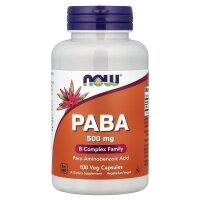 NOW Foods, PABA, 500 mg, 100 Kapseln - DE Versand