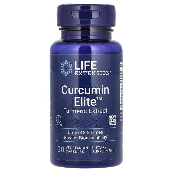 Life Extension, Curcumin Elite, Kurkuma-Extrakt, 30 vegetarische Kapseln