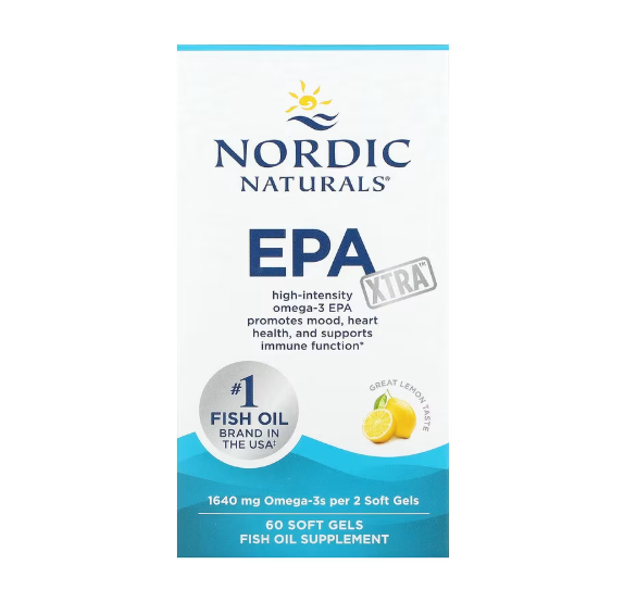 Nordic Naturals, EPA Xtra, Zitrone, 820 mg, 60 Softgelkapseln