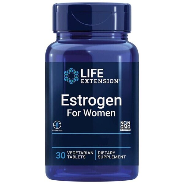 Life Extension, Estrogen for Women, Östrogen für Frauen, 30 pflanzliche Tabletten