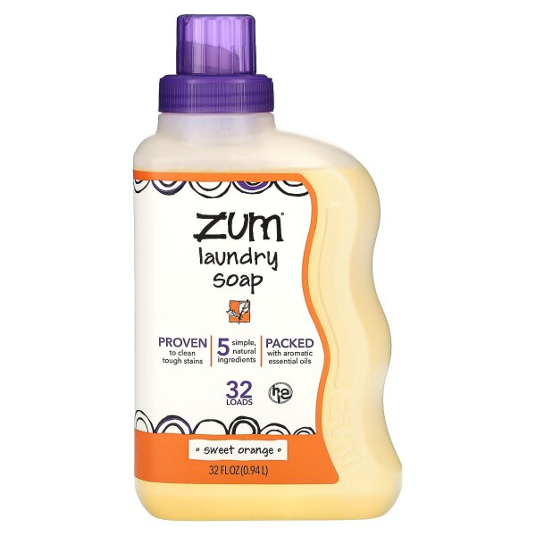 ZUM, Laundry Soap, Sweet Orange, Wäscheseife, Süßorange, 0,94 l
