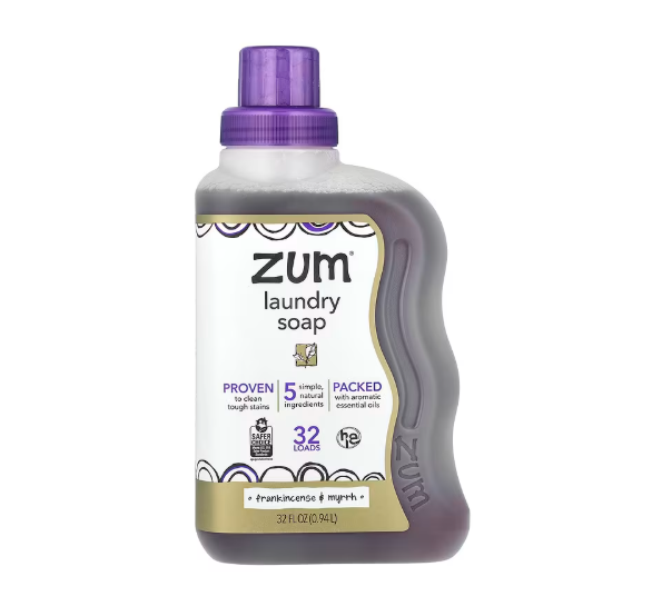 ZUM, Zum Clean, Aromatherapie-Wäscheseife, Weihrauch und Myrrhe, 0,94 l