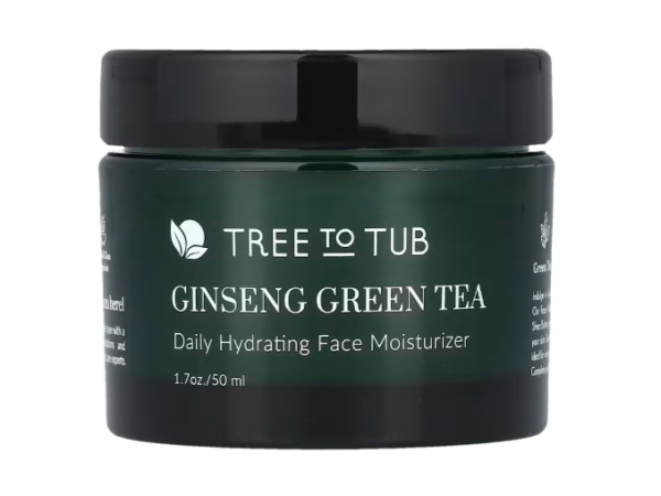 Tree To Tub, Ginseng Green Tea, Daily Hydrating Face Moisturizer, Feuchtigkeitspflege für das Gesicht mit Ginseng und grünem Tee, 50 ml