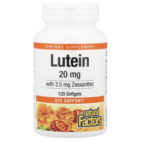 Natural Factors, Lutein With Zeaxanthin, Lutein mit Zeaxanthin, 120 Weichkapseln