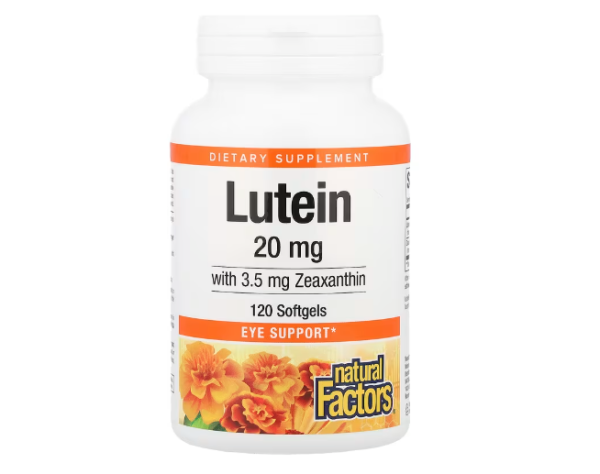 Natural Factors, Lutein With Zeaxanthin, Lutein mit Zeaxanthin, 120 Weichkapseln