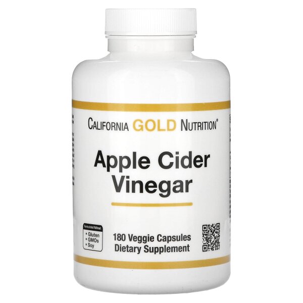 California Gold Nutrition, Apple Cider Vinegar, Apfelessig, 900 mg, 180 pflanzliche Kapseln