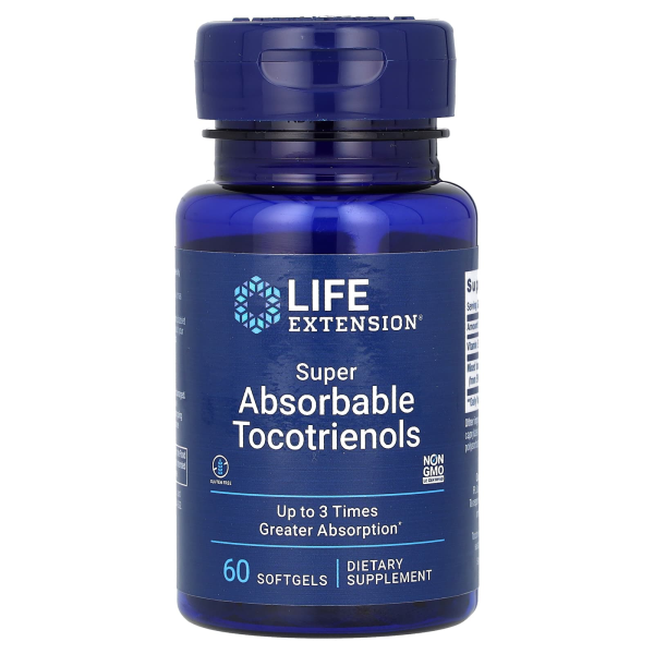 Life Extension, Super Absorbable Tocotrienols, superabsorbierbare Tocotrienole, 60 Weichkapseln