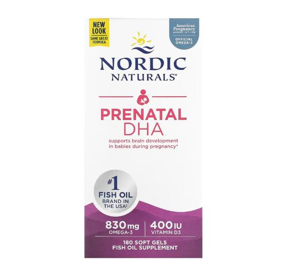 Nordic Naturals, Prenatal DHA, DHA für Schwangere, geschmacksneutrale Formel, 180 Weichkapseln