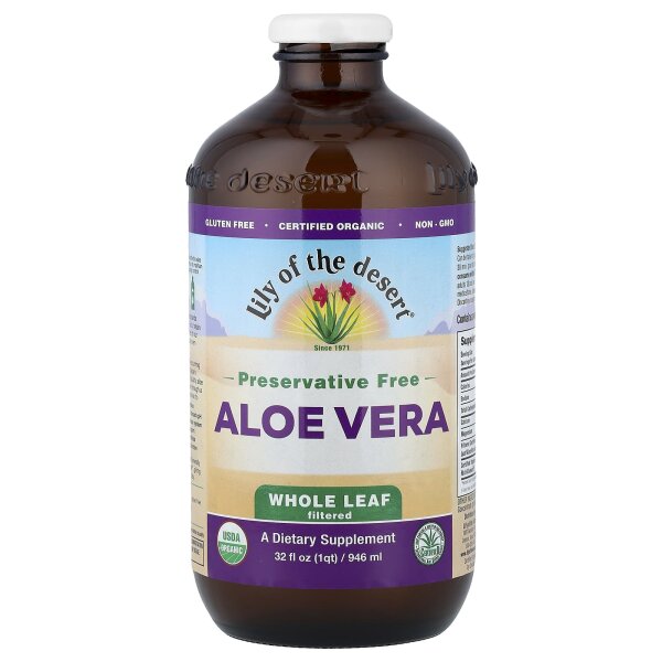 Lily of the Desert, Aloe-Vera-Saft, ganzes Blatt gefiltert, ohne Konservierungsmittel, 946 ml