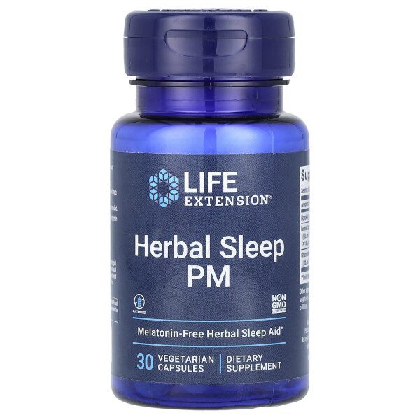 Life Extension, Herbal Sleep PM, 30 vegetarische Kapseln