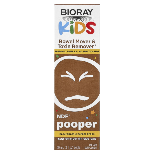 Bioray, Kids, NDF Pooper, Pooper für Kinder, Mango, 59 ml
