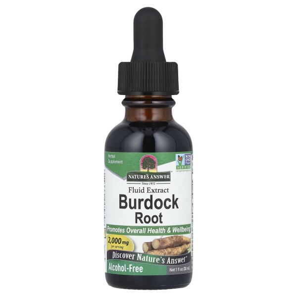 Natures Answer, Burdock Root Extract, Alcohol-Free, Klettenwurzelextrakt, alkoholfrei, 1.350 mg, 30 ml