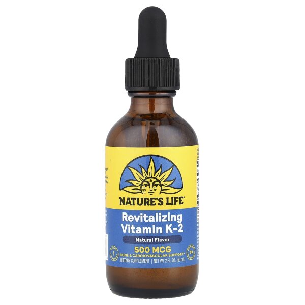Natures Life, Revitalizing Vitamin K-2, natürliches revitalisierendes Vitamin K2, 500 mcg, 59 ml