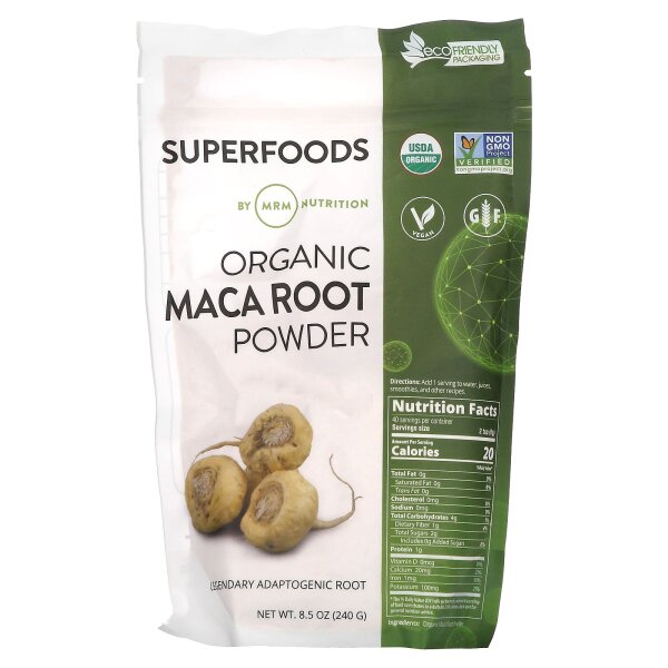 MRM Nutrition, Organic Maca Root Powder, Bio-Maca-Wurzelpulver, 240 g