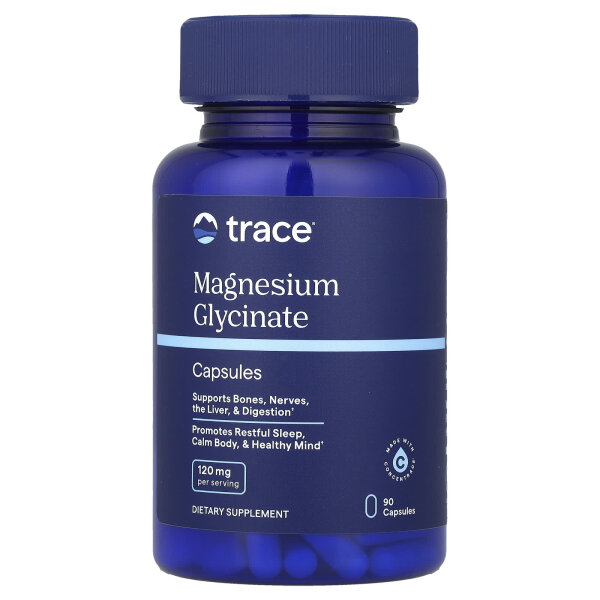 Trace, Magnesiumglycinat, 90 Kapseln - DE Versand