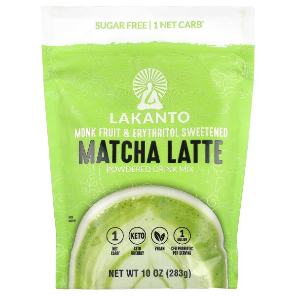 Lakanto, Matcha Latte, Pulver-Trinkmischung, Matcha-Latte, Pulver-Trinkmischung, 283 g