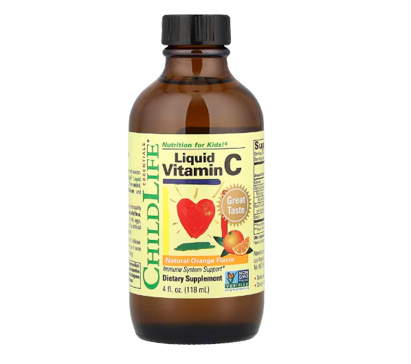 ChildLife Essentials, Liquid Vitamin C, flüssiges Vitamin C, natürliche Orange, 118 ml