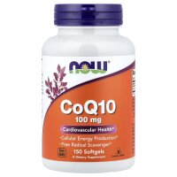 NOW Foods, CoQ10, 100 mg, 150 Weichkapseln
