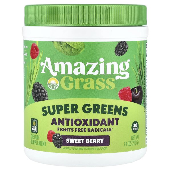 Amazing Grass, Grünes Superfood, Süße Beeren, 210 g