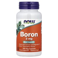 NOW Foods, Bor, 3 mg, 100 pflanzliche Kapseln