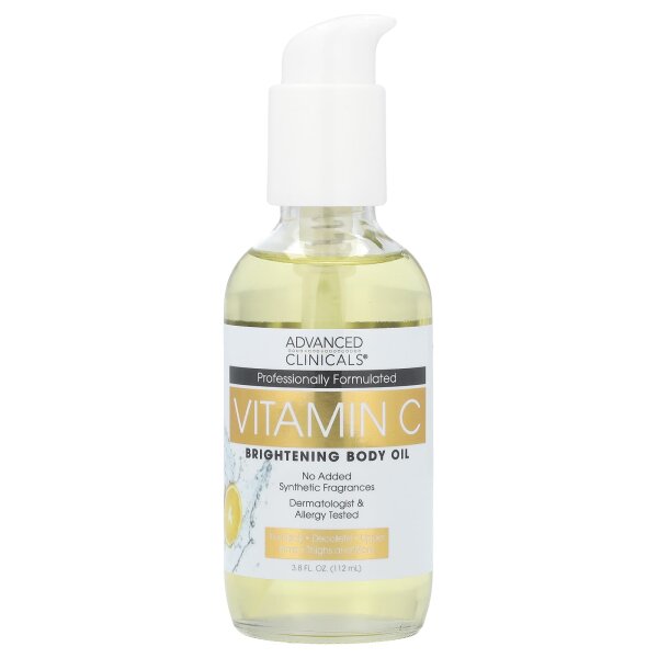 Advanced Clinicals, Vitamin C, aufhellendes Körperöl, 112 ml