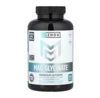 Zhou Nutrition, Mag Glycinate, Glycinat, 180 Kapseln