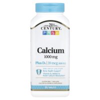 21st Century, Calcium Plus D3, 1.000 mg, 90 Tabletten