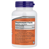 NOW Foods, L-Tyrosin, Extra starkt, 750 mg, 90 Veg Kapseln