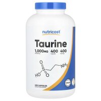 Nutricost, Taurin, 1.000 mg, 400 Kapseln