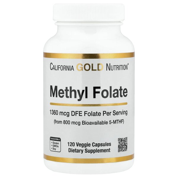 Lake Avenue Nutrition, Methyl Folate, Methylfolat, 800 mcg, 120 pflanzliche Kapseln