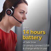 Jabra Evolve 65 Wireless DEFEKT Stereo On-Ear Headset – Unified Communications z