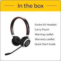 Jabra Evolve 65 Wireless DEFEKT Stereo On-Ear Headset – Unified Communications z
