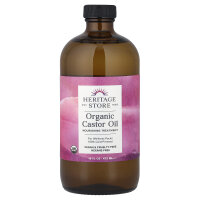 Heritage Store, Organic Castor Oil, Bio-Rizinusöl, 473 ml