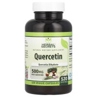 Herbal Secrets, Quercetin, 500 mg, 120 pflanzliche Kapseln