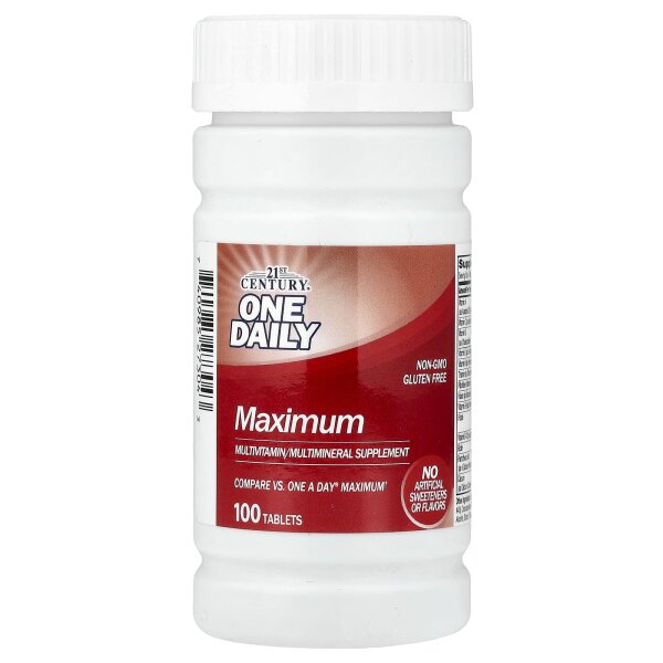 21st Century, One Daily, Maximum, Multivitamin- und Multimineralpräparat, 100 Tabletten