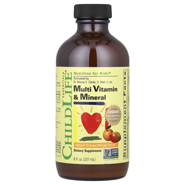 ChildLife Essentials, Multi Vitamin & Mineral, Multivitamine und Mineralstoffe, natürlicher Orangen-/Mangogeschmack, 237 ml
