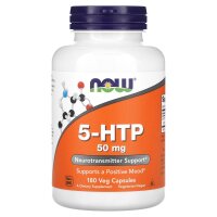 NOW Foods, 5-HTP, 50 mg, 180 vegetarische Kapseln