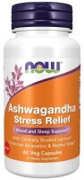 NOW Foods Ashwagandha Stress Relief - 60 Kapseln
