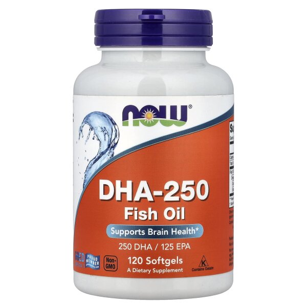 NOW Foods DHA-250 120 Weichkapseln