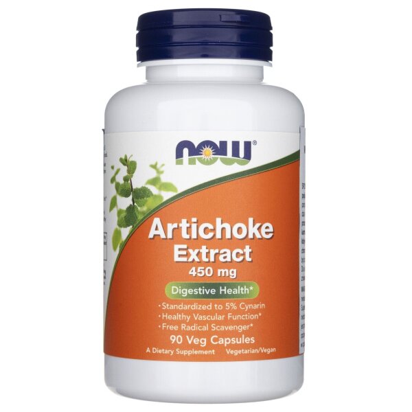NOW Foods, Artischockenextrakt, 450 mg, 90 pflanzliche Kapseln