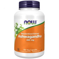 Now Foods, Ashwagandha, 450mg, 180 Veg. Kapseln