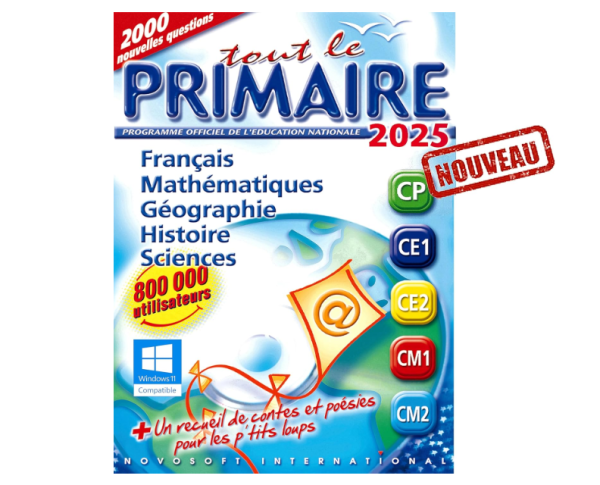 TOUT LE PRIMAIRE 2025 auf USB-Stick oder (Windows 7, 8, 10, 11)