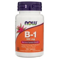 Now Foods, B-1, 100mg, 100 Veg. Tabletten