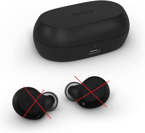 Jabra Elite 7 Active NUR LADECASE In Ear Bluetooth Earbuds - True Wireless Sport Kopfhörer ShakeGrip für sicheren Halt und anpassbarer, aktiver Geräuscheunterdrückung - Schwarz #1 #1 #1 #1