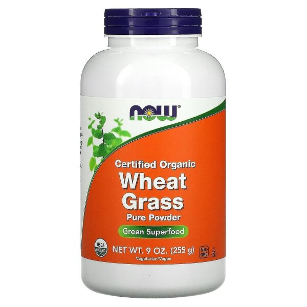 NOW Foods, Bio-zertifiziertes Weizengras, 9 oz (255 g)