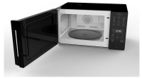 Whirlpool MCP 349 BL Chef Plus Kombinierte Mikrowelle mit hohem Grill, niedrigem Rost, knuspriger Platte + Griff, 25 Liter, schwarz