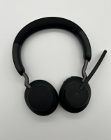 Jabra Evolve2 65 Wireless PC Headset – Noise Cancelling Microsoft Teams Certified Stereo Headphones with Long-Lasting Battery – USB-A Bluetooth Adapter – Black #1