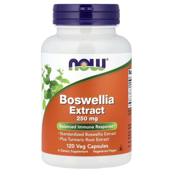NOW Foods, Boswellia-Extrakt, 250 mg, 120 vegetarische Kapseln