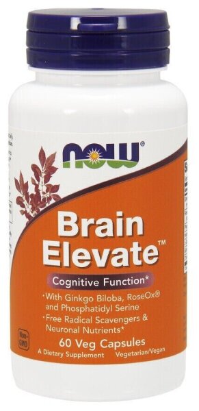 NOW Foods, Brain Elevate, 60 vegetarische Kapseln