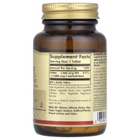 Solgar, Folat, 1.000 mcg, 120 Tabletten - DE Versand via DHL